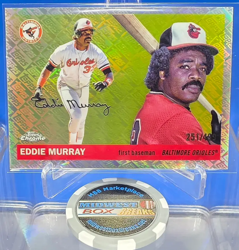 Eddie Murray 2025 Topps Chrome Platinum Topps Logo /499 Baltimore Orioles