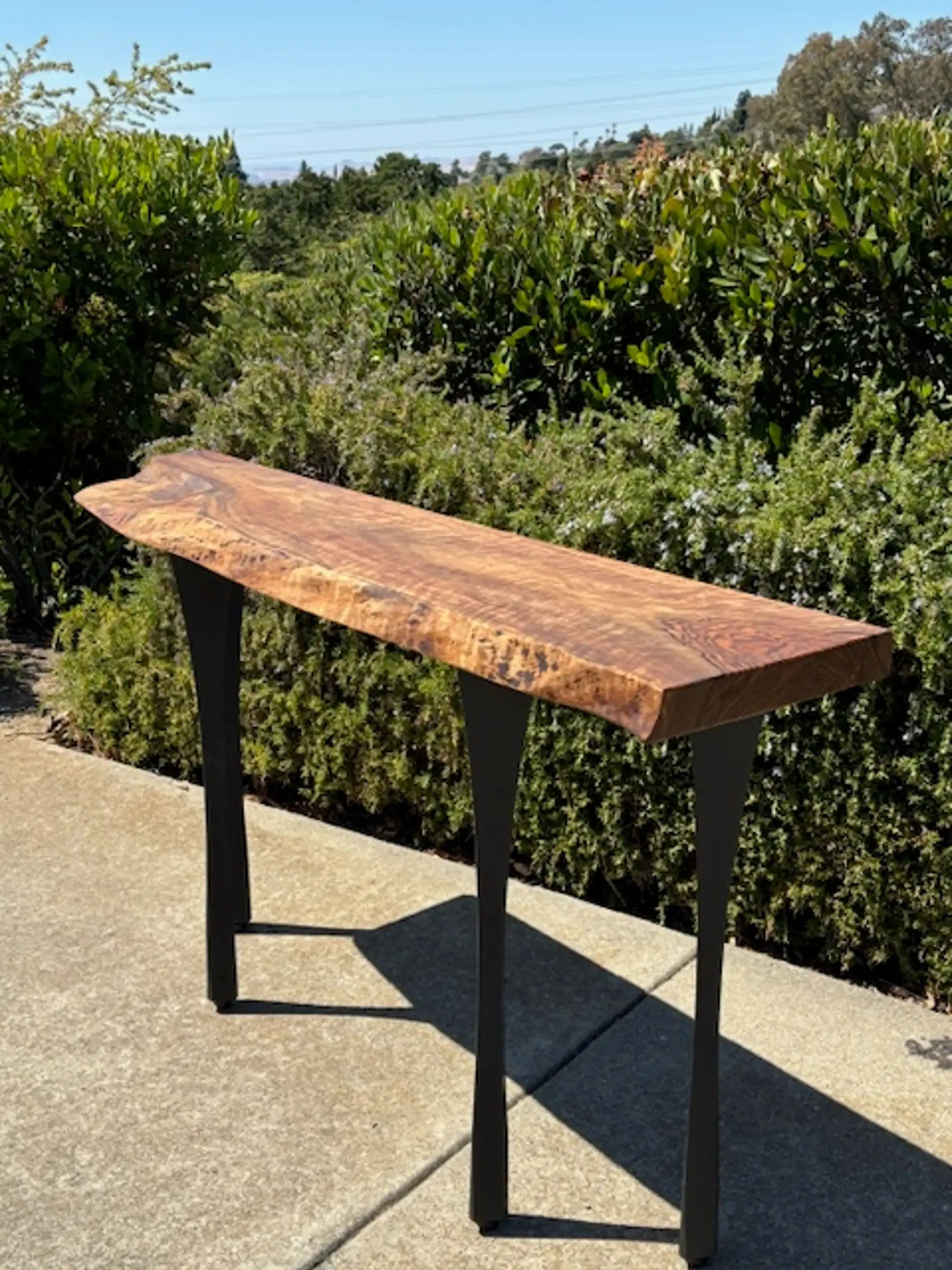 Bastogne Walnut Console Table