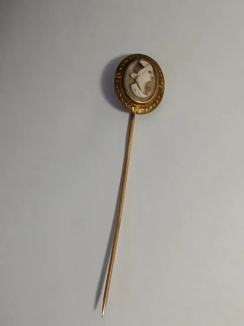 Vintage Cameo Stick Pin