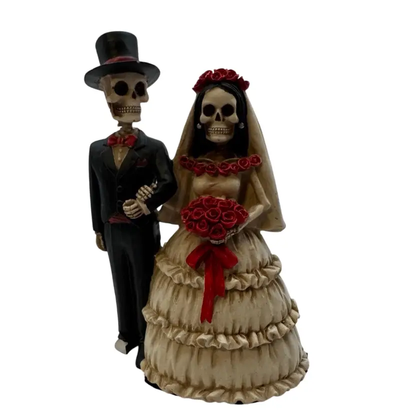 Dia De Los Muertos Skeleton Wedding Couple