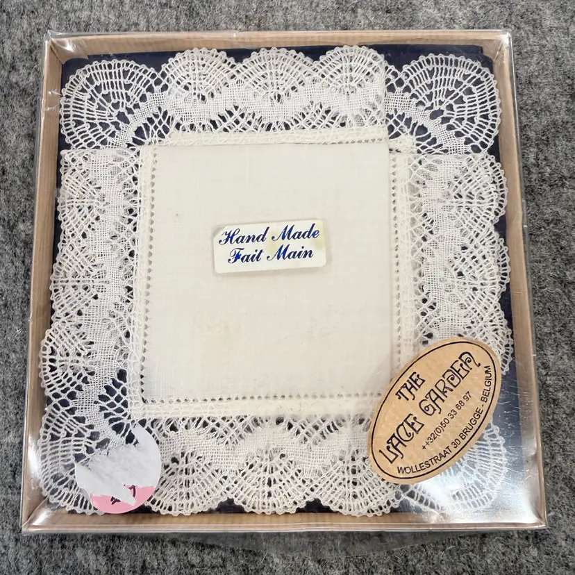 Vintage Hand-Made Belgium Handkerchief