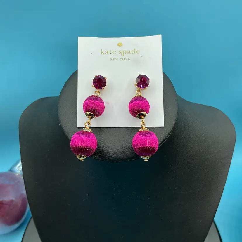 Kate Spade Drop Fuchsia Earrings