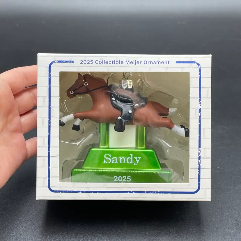 Meijer Sandy the Pony Ride Christmas Ornament Original Package Christmas Decor