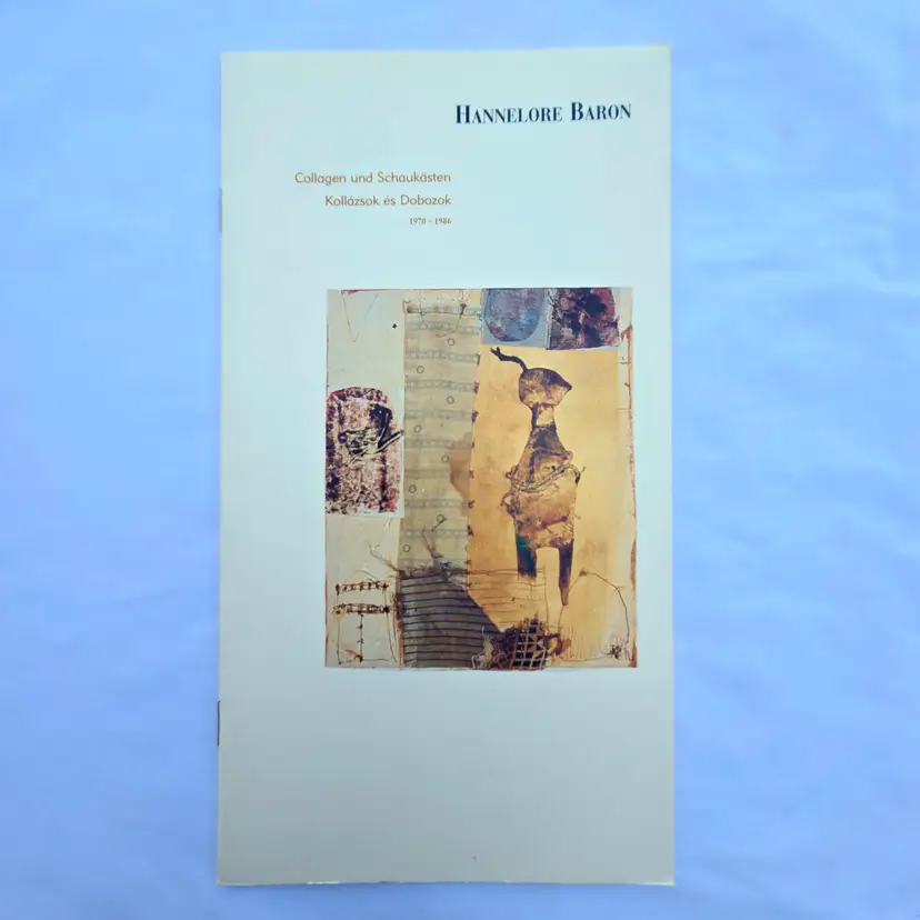 HANNELORE BARON Exhibition Catalog- Hungarian Collages and Display Boxes Vintage