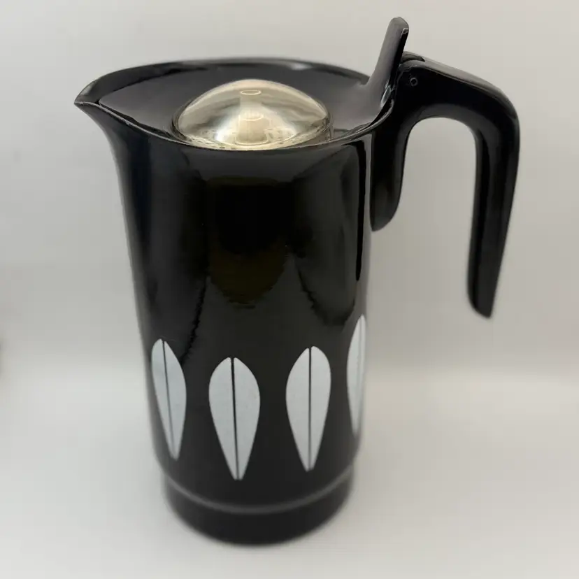 Vintage MCM Black and White Catherine Holm Norway Percolator