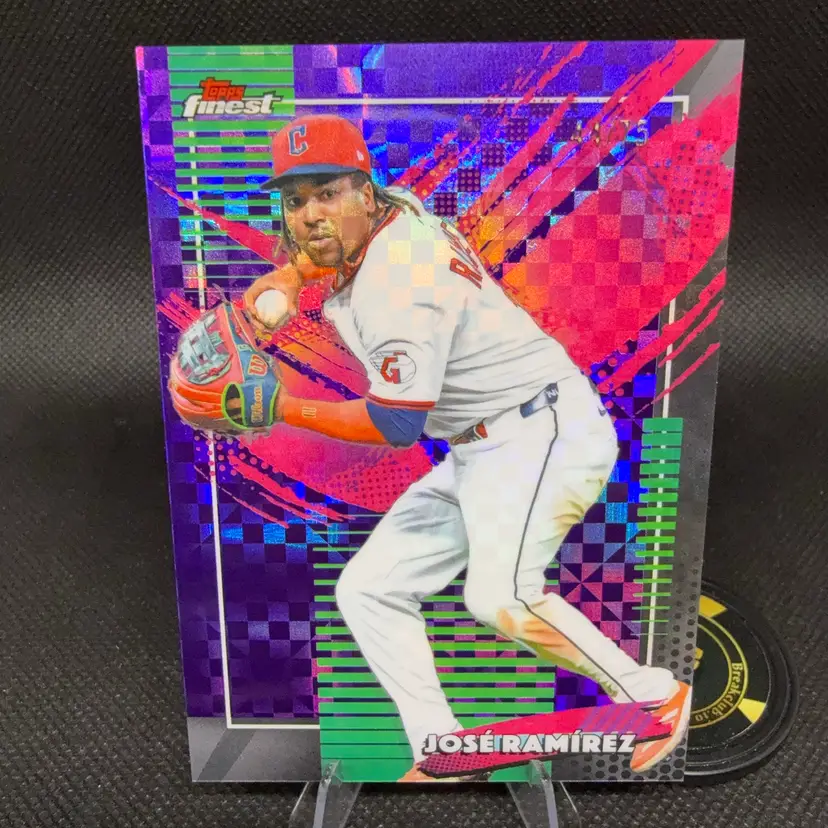 Jose Ramirez 2026 Topps Finest Rare Purple X-Fractor /75 Cleveland Guardians