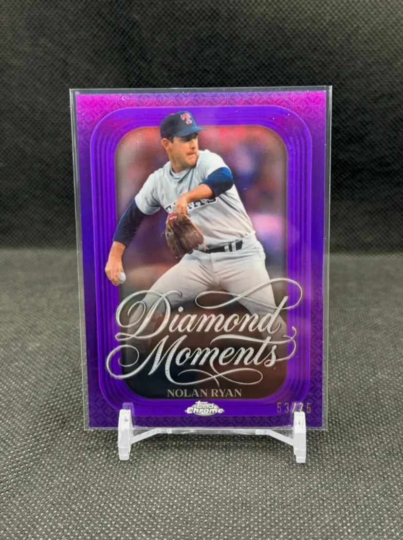 Nolan Ryan 2026 Topps Chrome Diamond Moments Purple /75