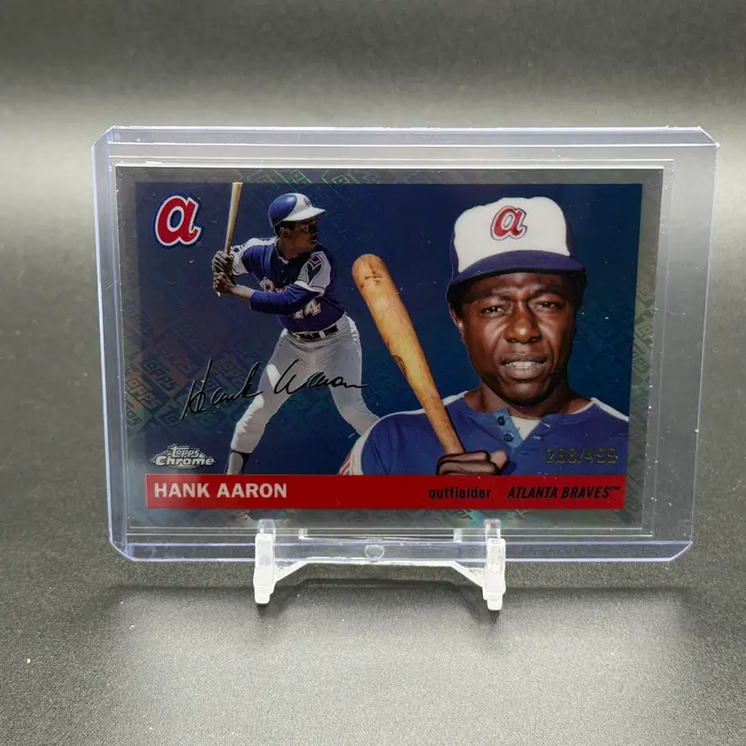 HANK AARON 2025 Topps Chrome Platinum /499