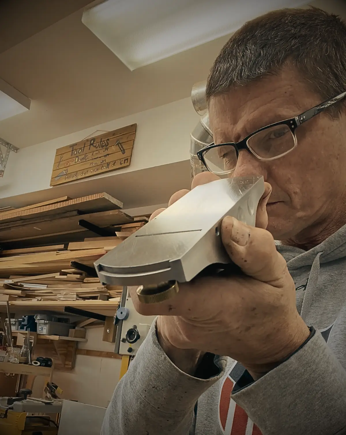 John in the workshop