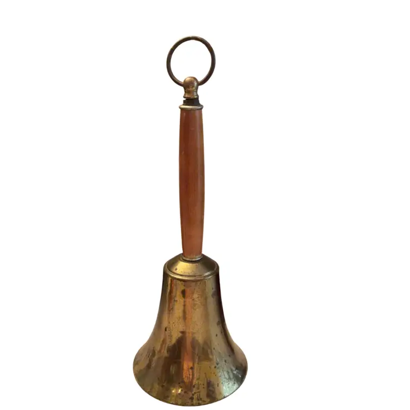 Vintage Brass School Teacher Hand Bell