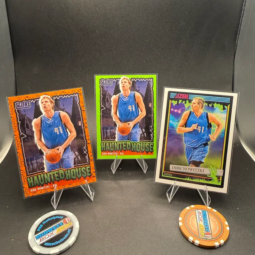 Dirk Nowitski 3-card Lot 2026 Score-a-Treat Dallas Mavericks