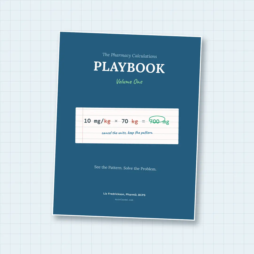 Pharmacy Calculations Workbook Digital Download + 2 FREE Calculation Guides | Dosage Calculations, Dimensional Analysis, Dilutions & IV Flow Rates