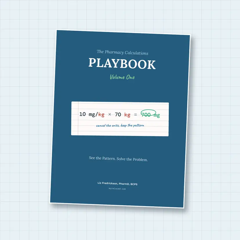 Pharmacy Calculations Workbook Digital Download + 2 FREE Calculation Guides | Dosage Calculations, Dimensional Analysis, Dilutions & IV Flow Rates