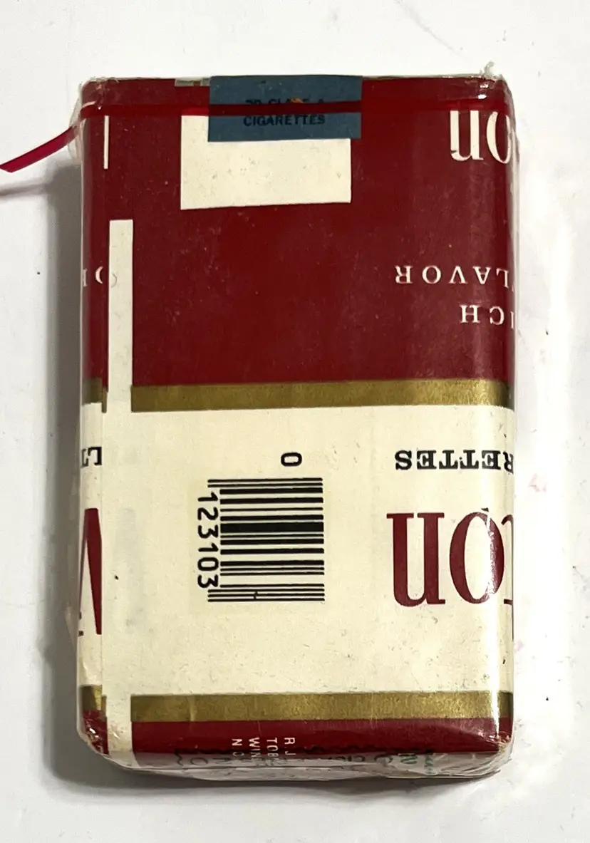 Vintage Winston Cigarette Mis-wrapped Pack Sealed