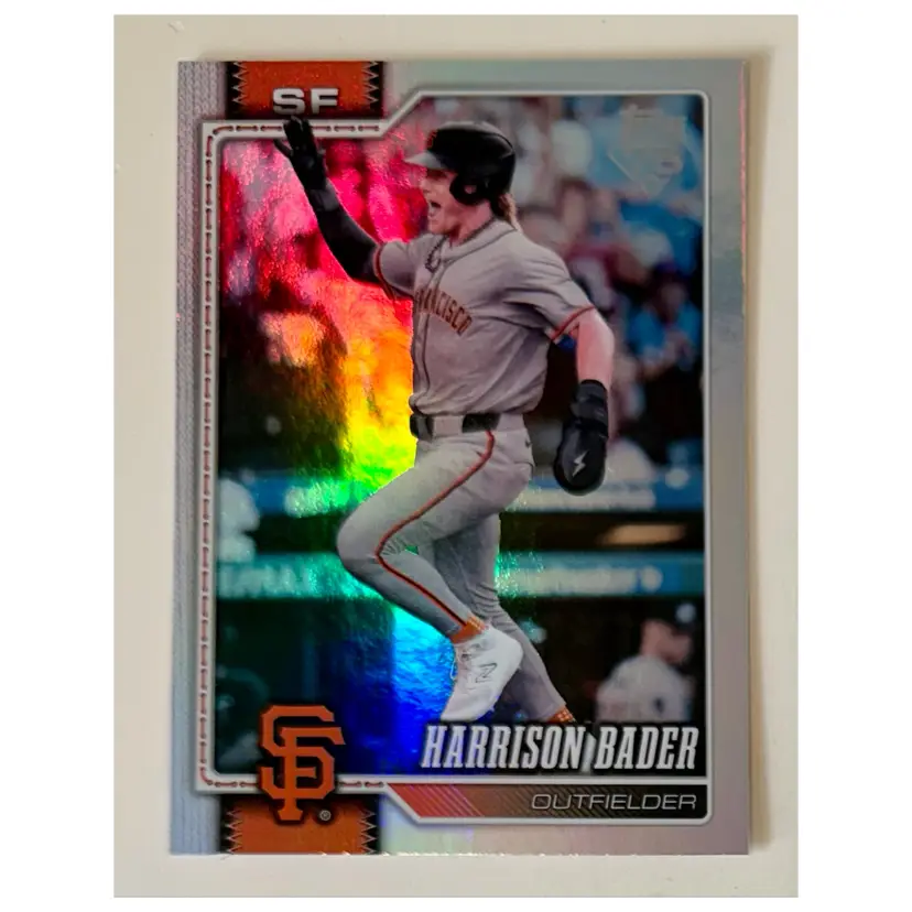 Harrison Bader Rainbow Foil San Francisco Giants