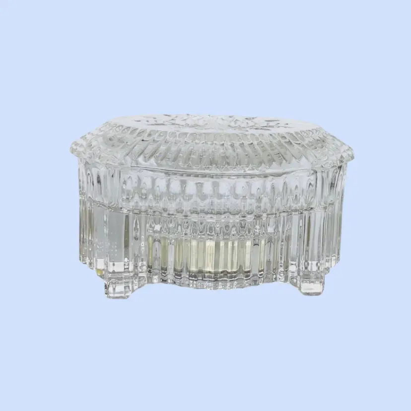 #065- Vintage Waterford Trinket Music Box Crystal “Overture Collection” 
Plays “Memories” Cats Broadway Production