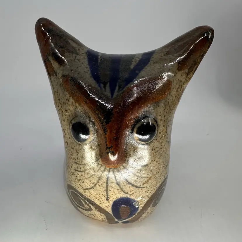 Tonala Mexico Owl Figurine