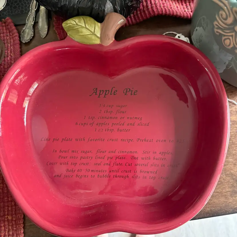 Apple Pie Recipe Ceramic Baking Dish