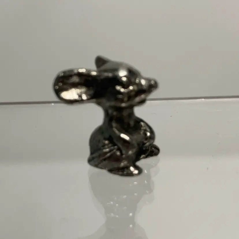 Miniature Pewter Mouse! 3/4” Tall!