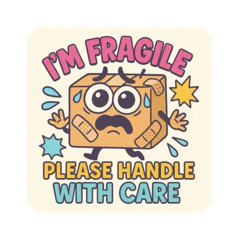 Niknax · Hand Crafted 60CT Fragile stickers