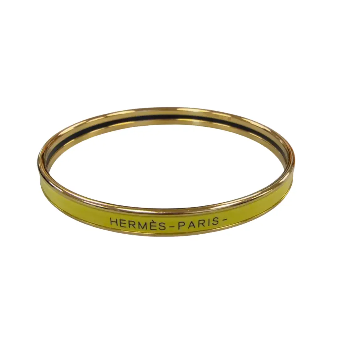 Hermes Yellow Uni Bangle 62/XS