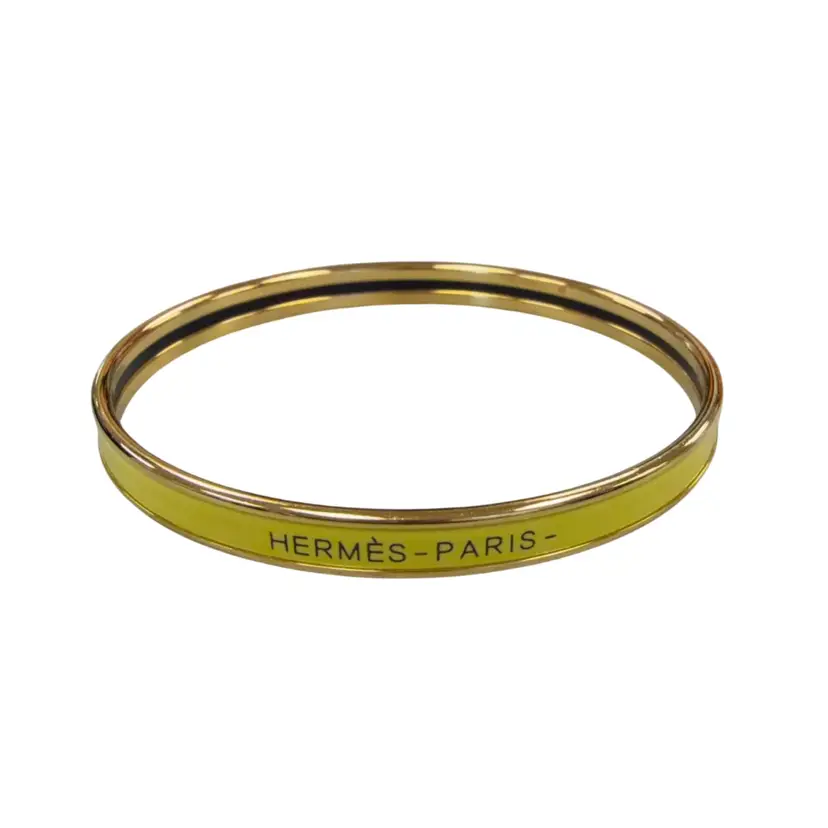 Hermes Yellow Uni Bangle 62/XS