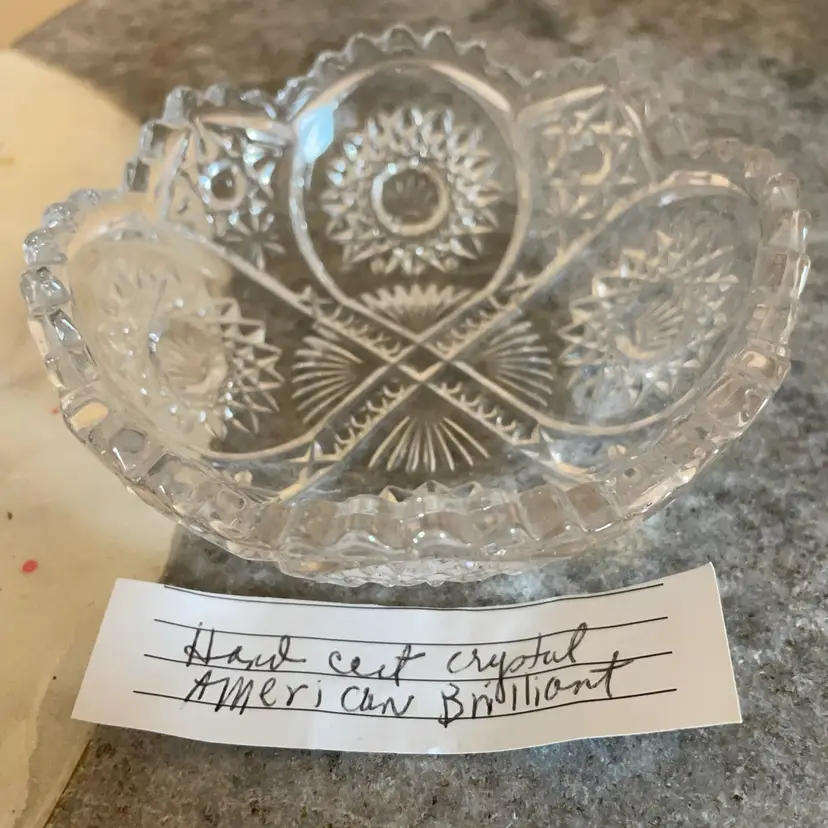 American Brilliant Trinket Bowl