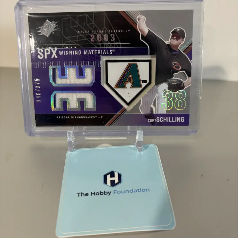 Curt Schilling - 2003 SPx Patch /375 - Arizona Diamondbacks