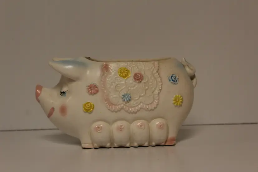 Vintage Napcoware Ceramic Pig and Piglets Planter