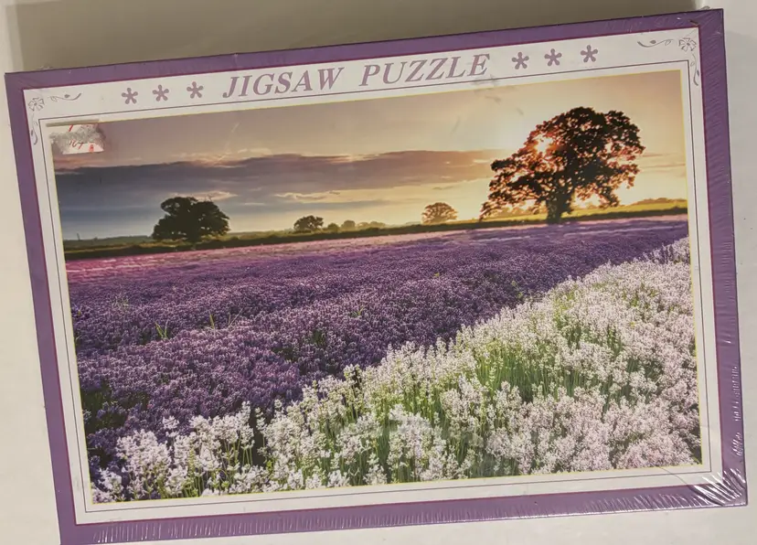 Lavender Field Sunset 1000 Piece Jigsaw Puzzle New
