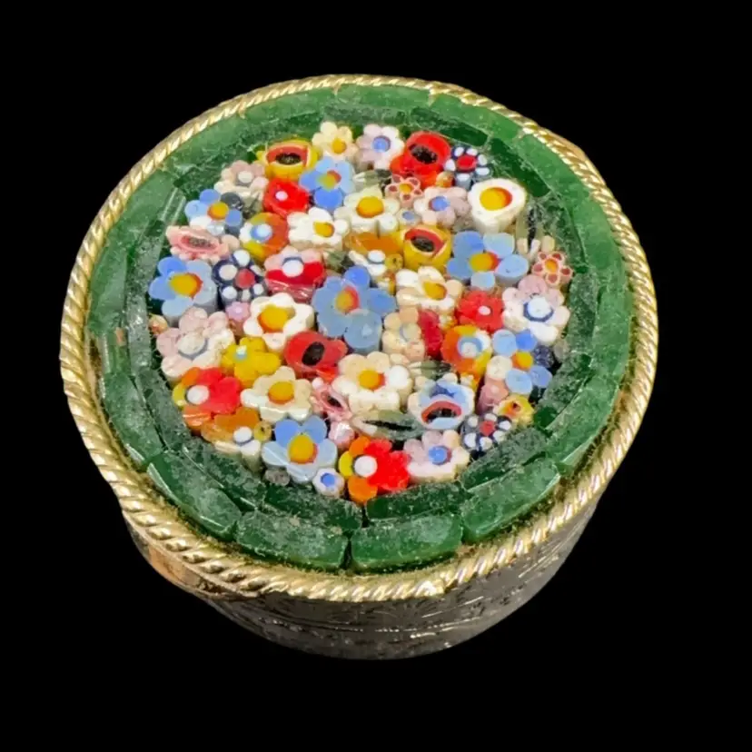Italian, Mini Mosaic Pill Box