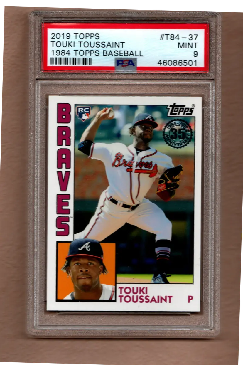 Touki Toussaint 2019 Topps #T84-37 1984 Topps Baseball Atlanta Braves PSA 9