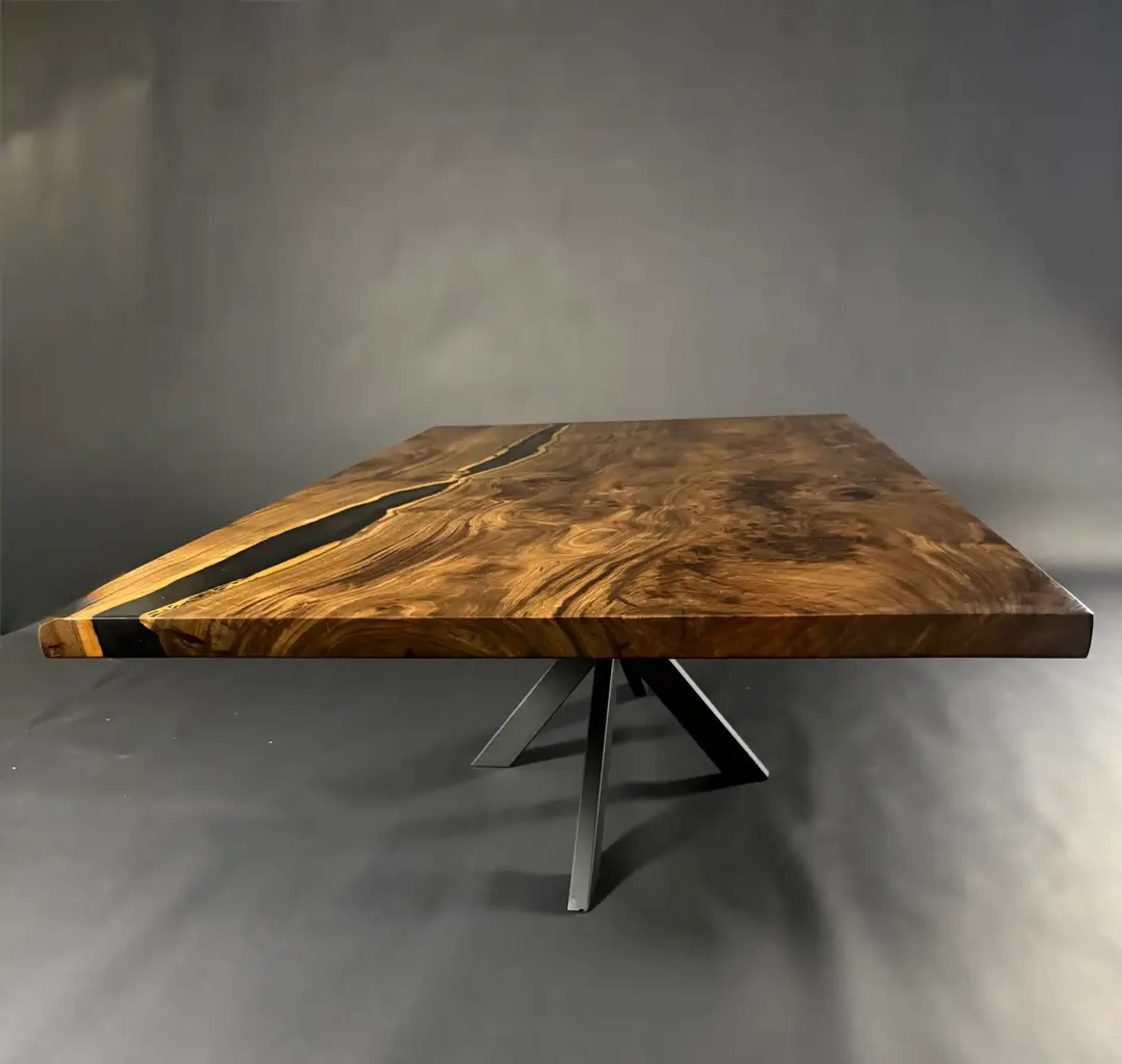 Black Walnut and Epoxy Coffee Table