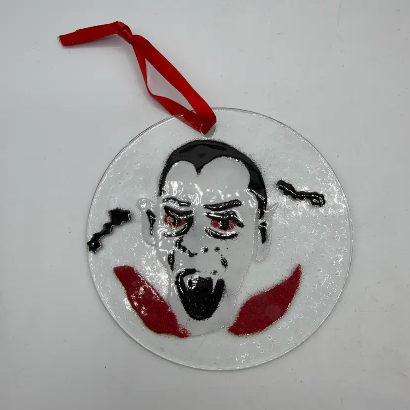 Fused Glass Vampire Sun Catcher