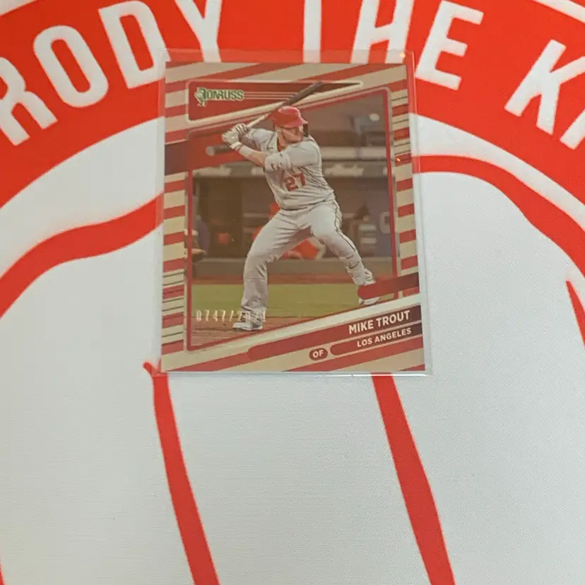 2021 Donruss Candy Cane Mike Trout 0747/2021