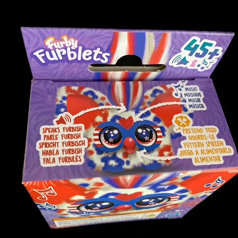 Furby Patriotic Meri Kah Furblet Red White Blue Sealed in Box