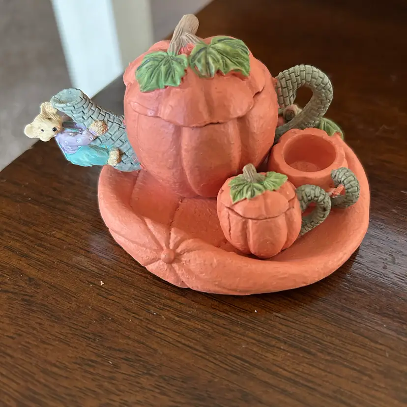 Pumpkin Teapot Set
