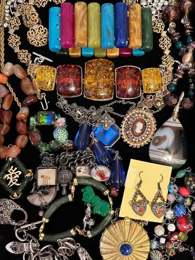 An Amazing Curated Collection Of Vintage Jewelry!Micromosic Earrings $10 Start! Including Signed Pieces🥰