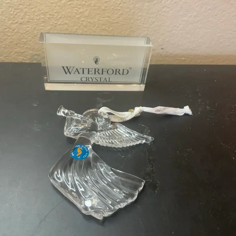Gorgeous Waterford Lismore Crystal 5” Angel Ornament