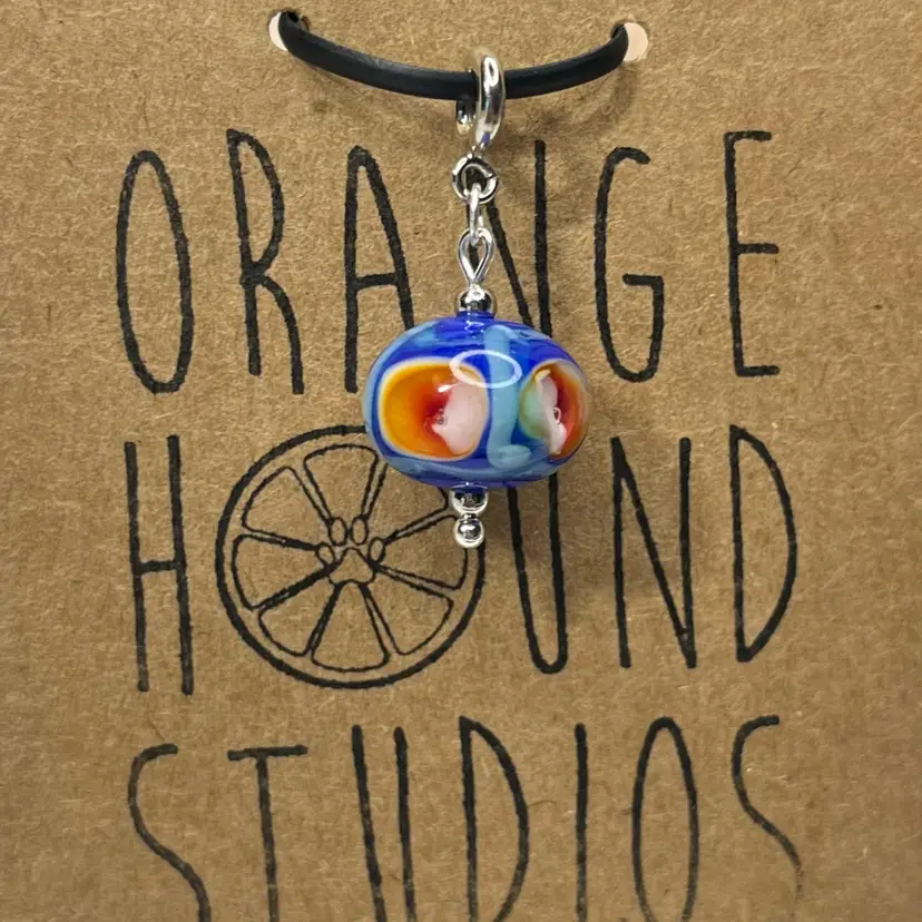 #27 Vintage Glass Lampwork Charm - Handmade by Me