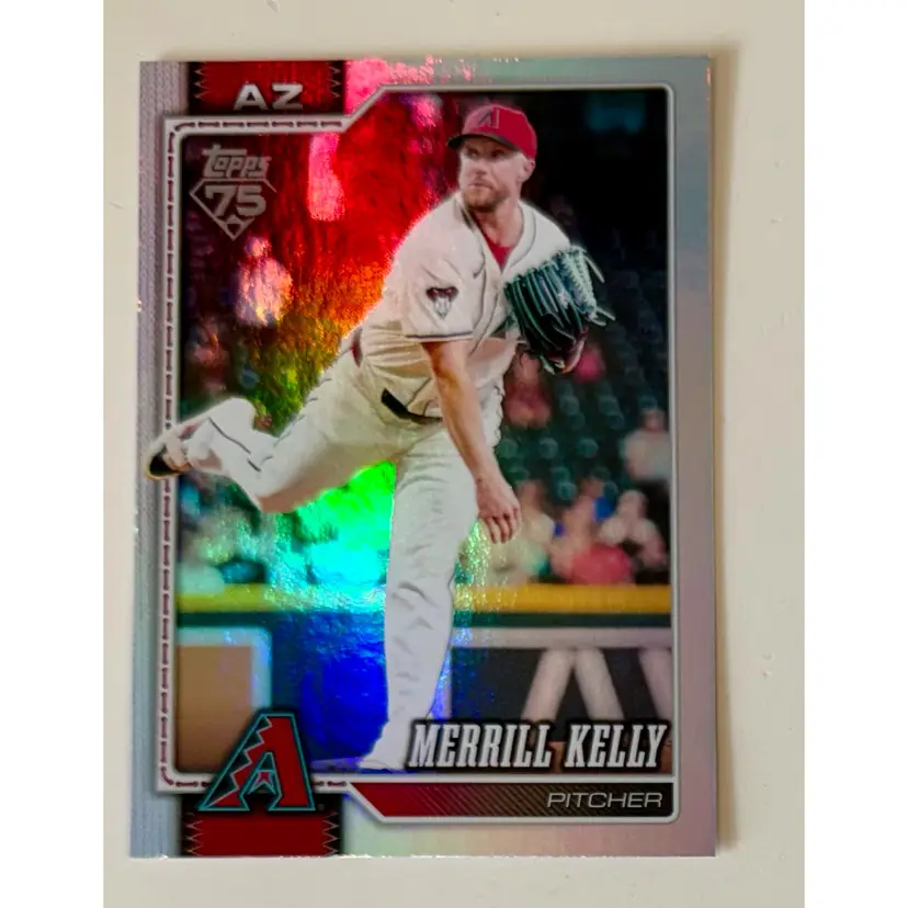 Merrill Kelly Rainbow Foil Arizona Diamondbacks
