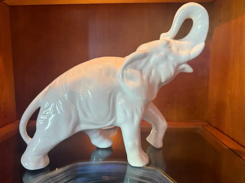Vintage MCM Ceramic Elephant Figurine