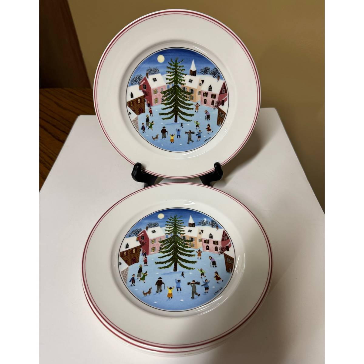 Niknax · Villeroy & Boch Naif Christmas Salad Plates 8