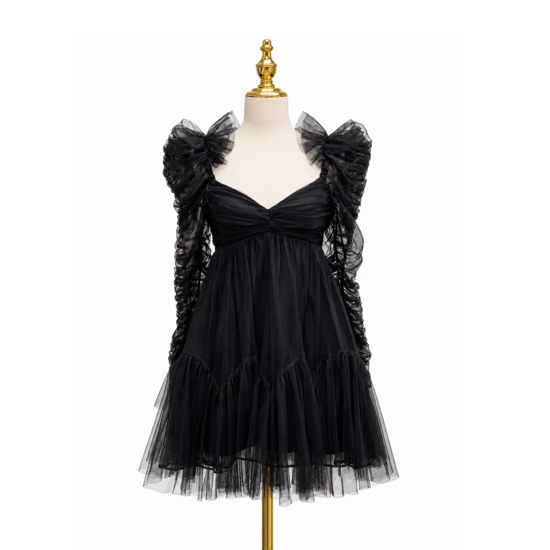 Zimmermann Black Ruched Mini Dress Sz O