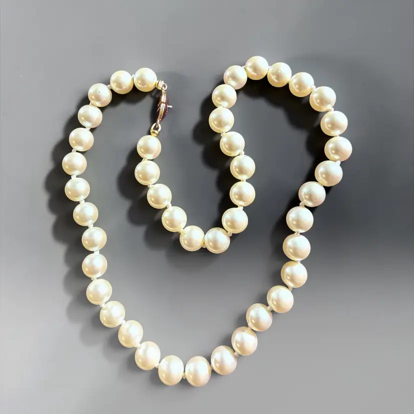 16” Monet Individually Knotted Faux Pearl Necklace Raid