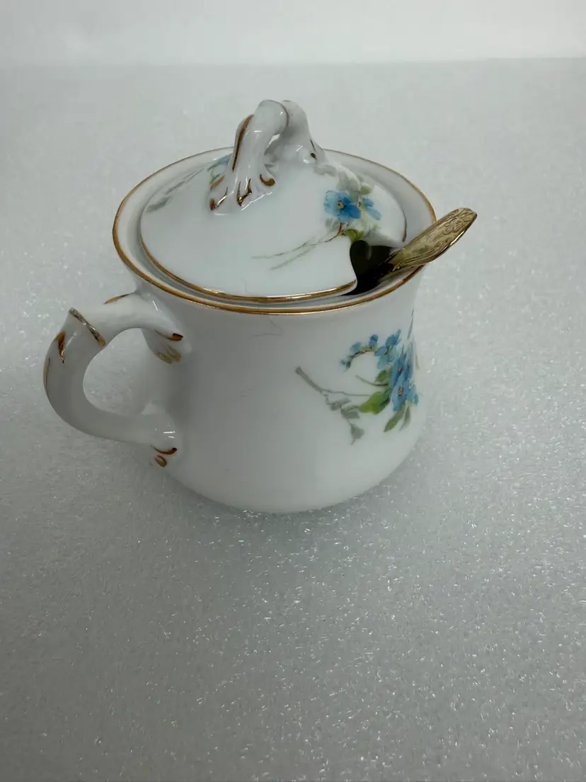Vintage Lidded Sugar Bow Made In Germany