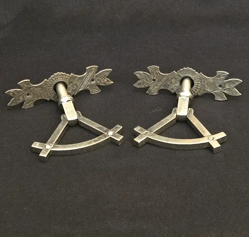 Furniture Drawer Casket Pull, Ornate Backplate Metal Unbranded Antique -set of 2