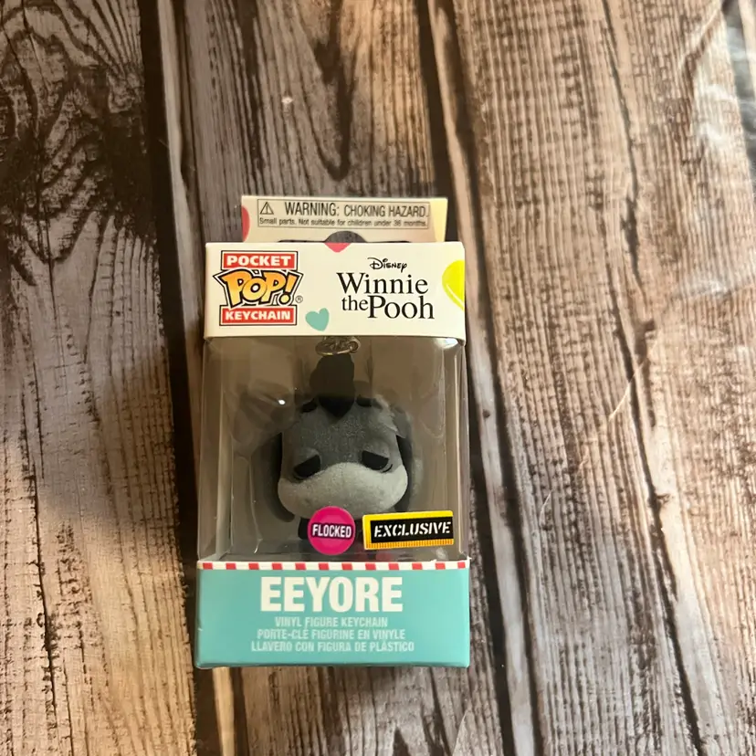Funko Pocket Pop! Keychain Disney Winnie the Pooh Eeyore Flocked Exclusive