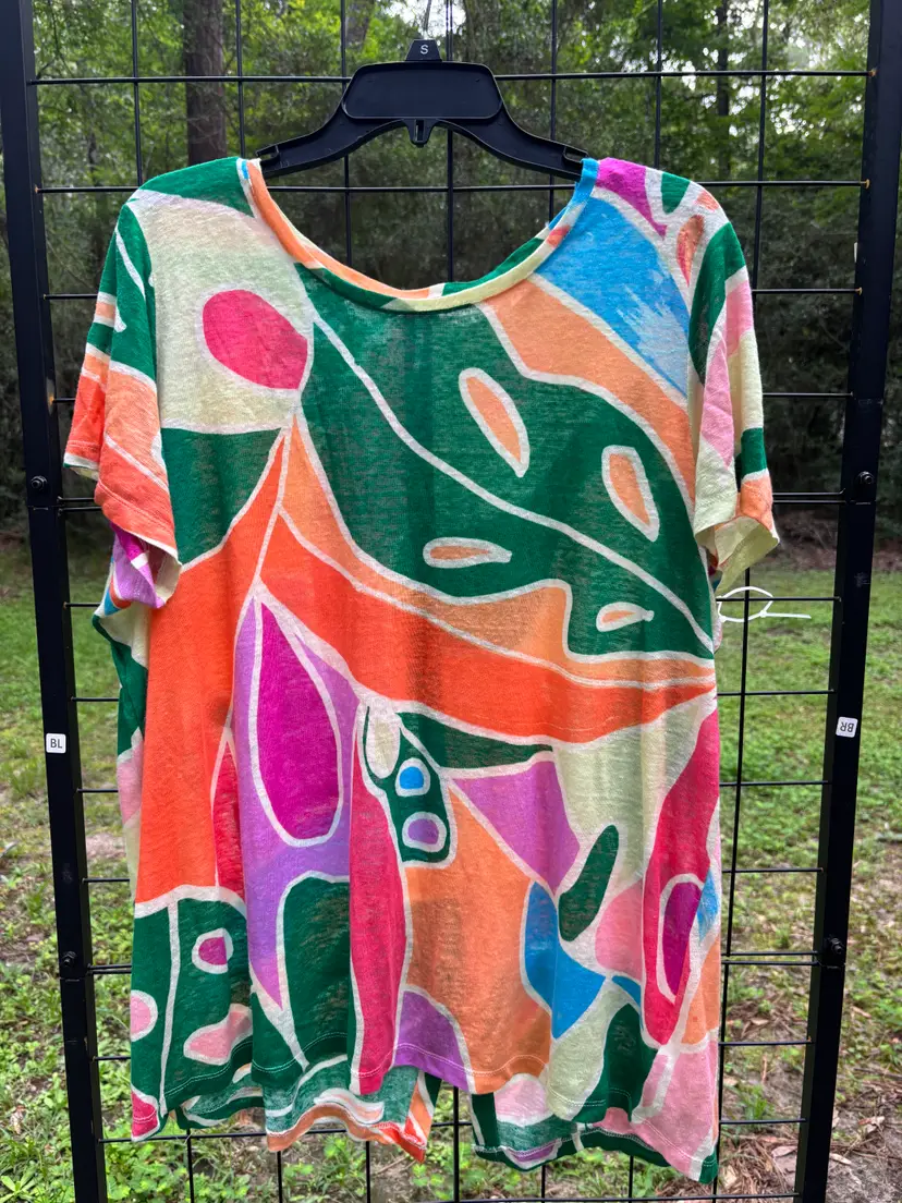 Christian Siriano Ladies Linen Blouse sz 16