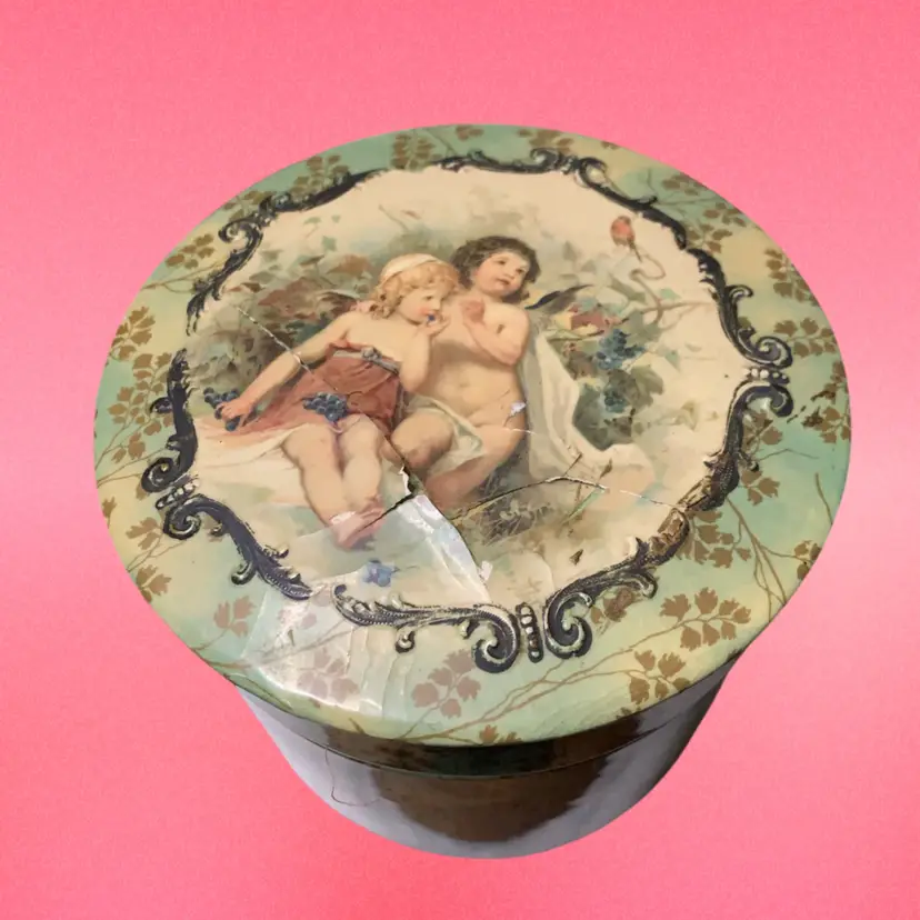 08. Antique Celluloid Collar Box